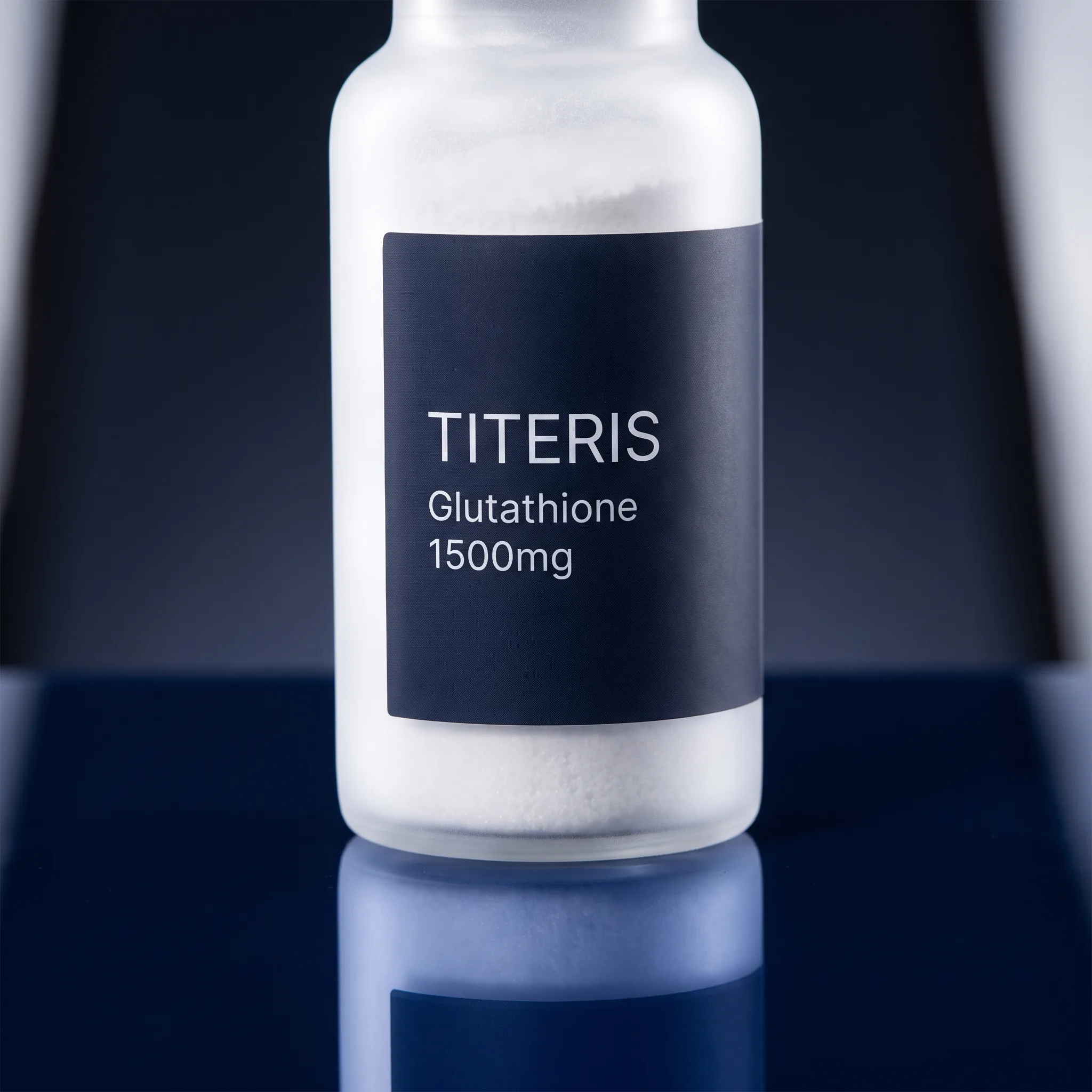 Glutathione research compound vial