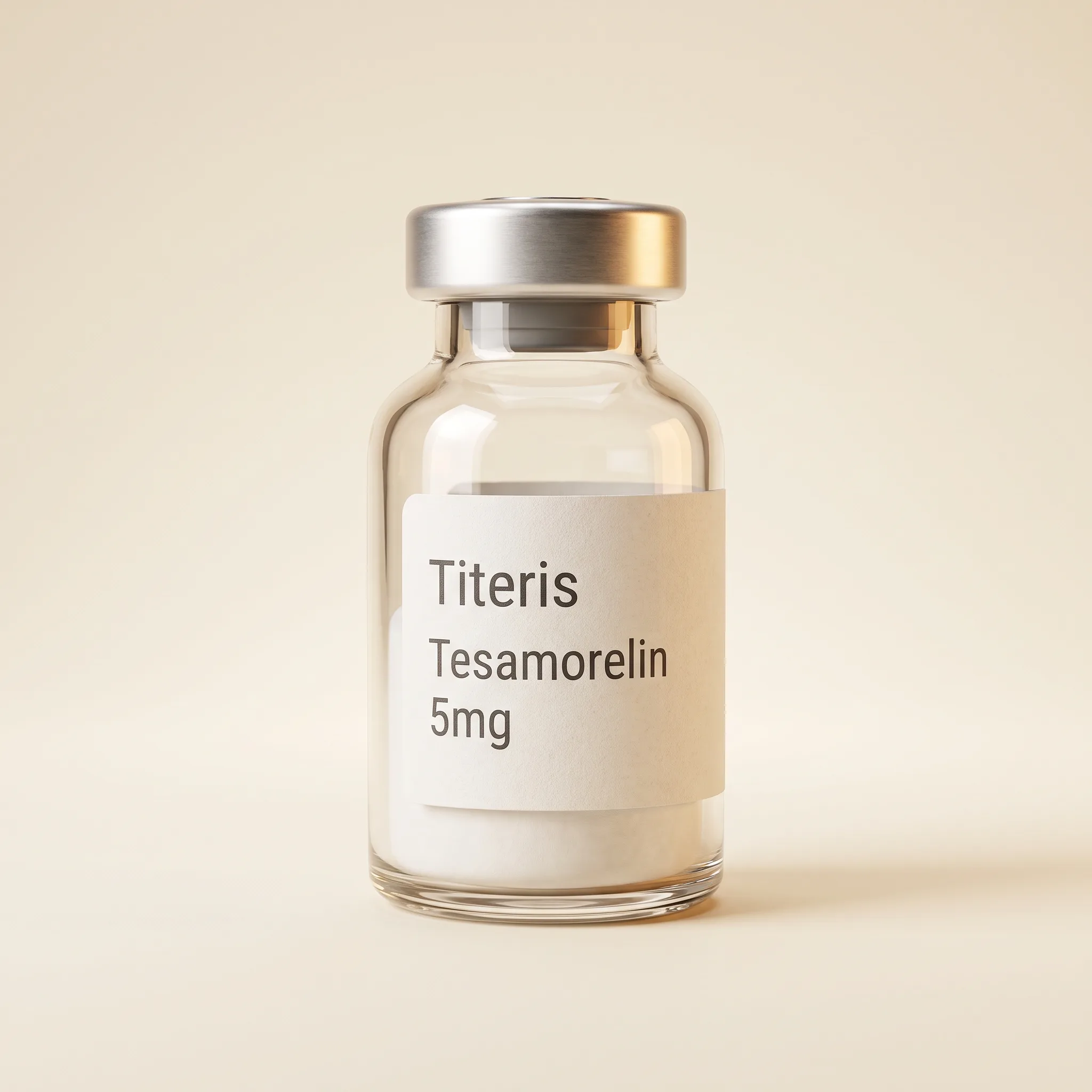 Tesamorelin research peptide vial